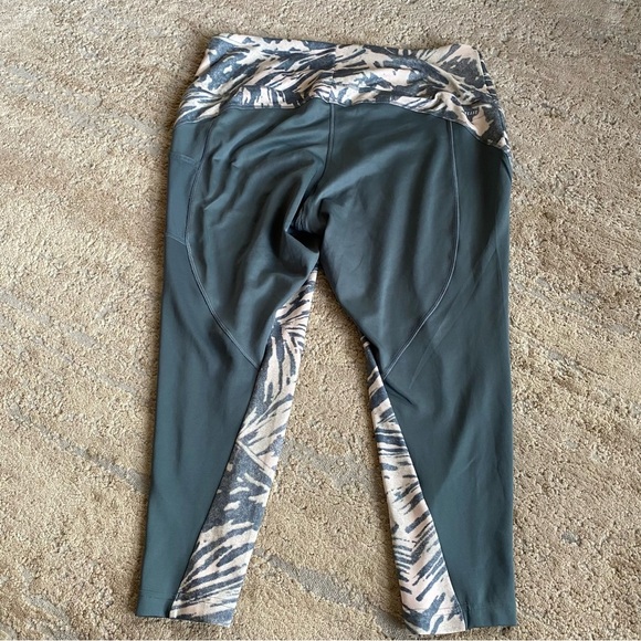 Adidas x Zoe Saldana Primegreen AEROREADY 7/8 Tights Leggings Blue Oxide: 3X - Picture 10 of 12